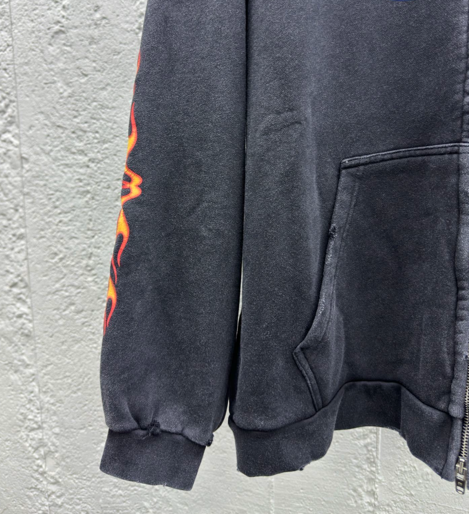 Balenciaga Burning Unity Zipped Hoodie