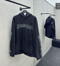 Balenciaga Men's Metal Outline Logo Hoodie