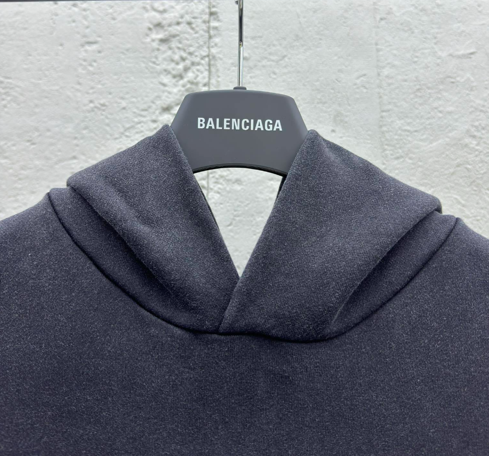 Balenciaga Men's Metal Outline Logo Hoodie