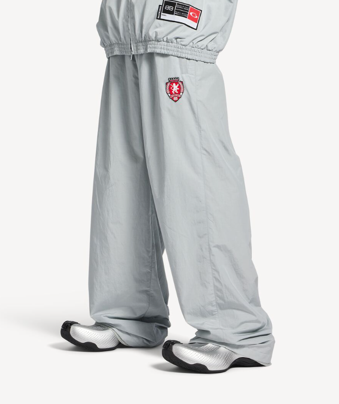 Men's 3b Football Tracksuit Pants in New Grey