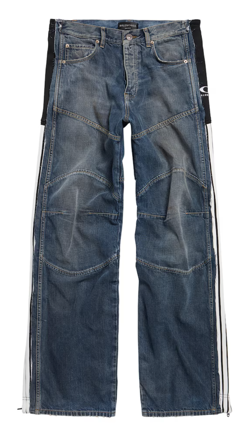 Balenciaga cut-up tracksuit jeans