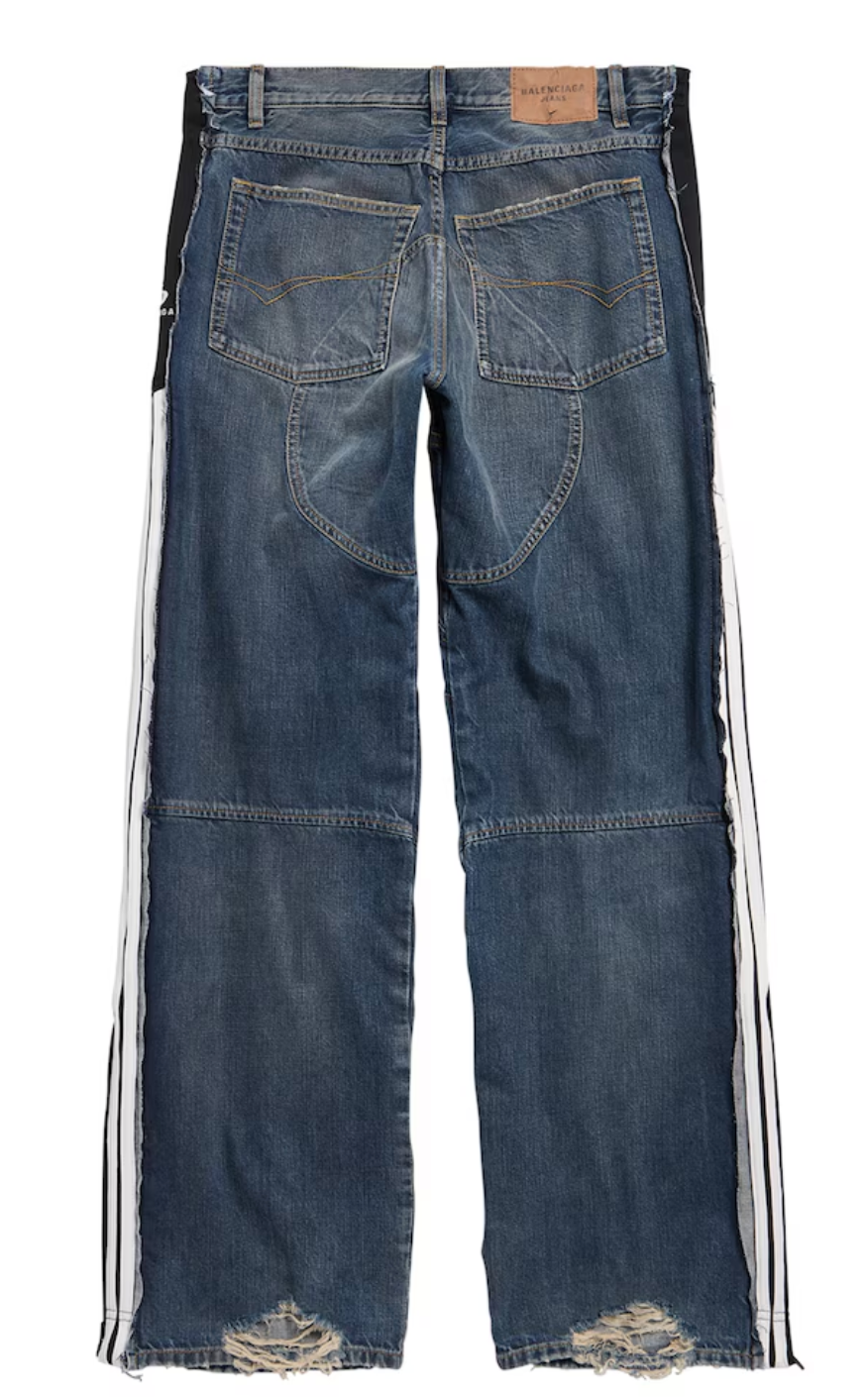 Balenciaga cut-up tracksuit jeans