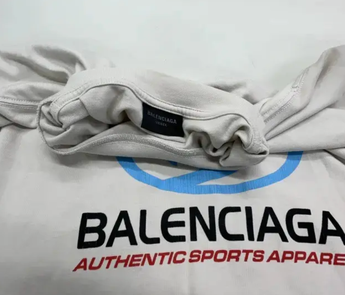 Balenciaga Surf Logo Cream Long Sleeve