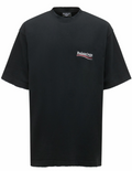 Political Campaign T-shirt in Black