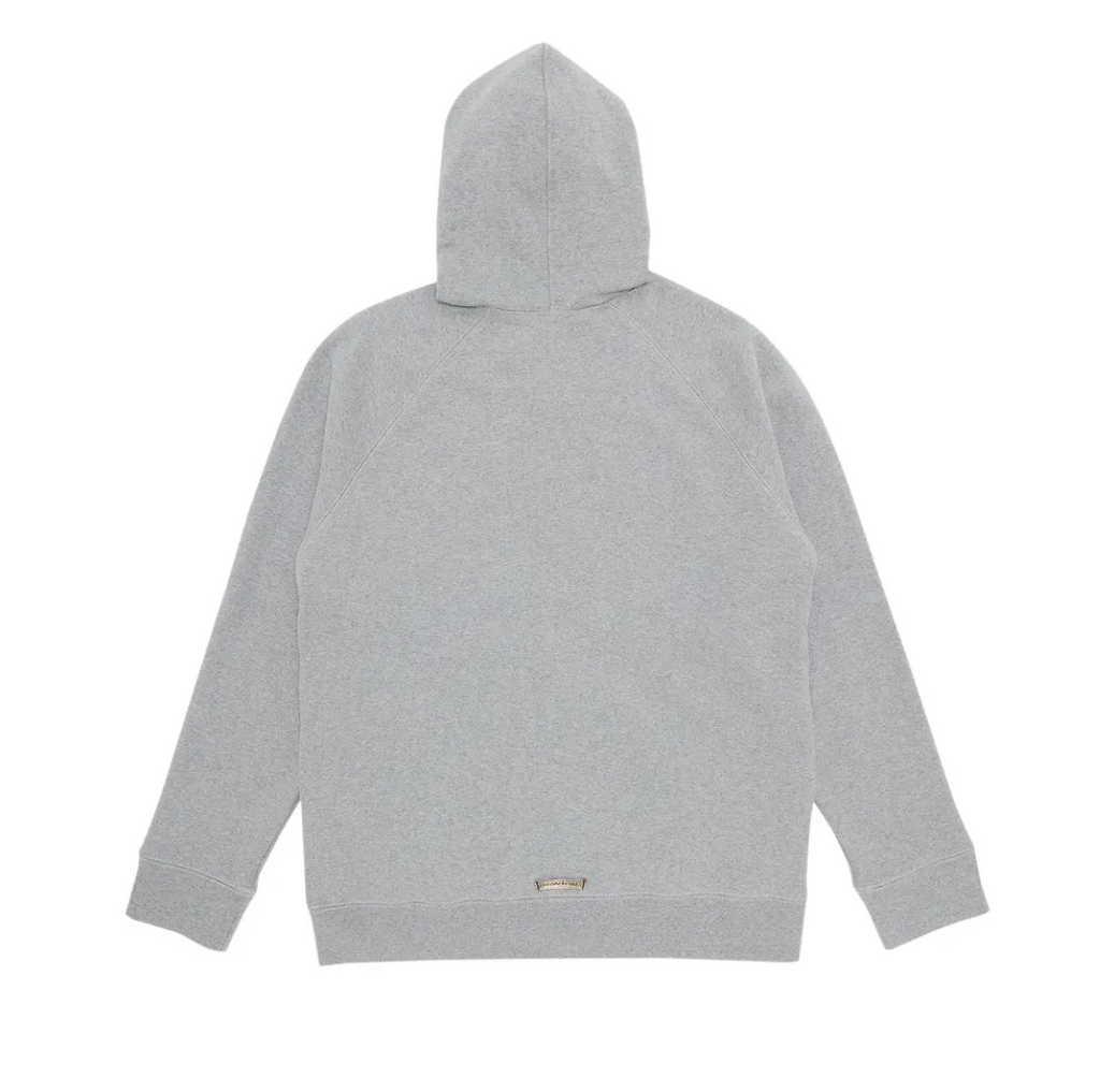 Chrome Hearts Paper Jam Triple Leather Cross Zip Up Hoodie 'Grey Heather'