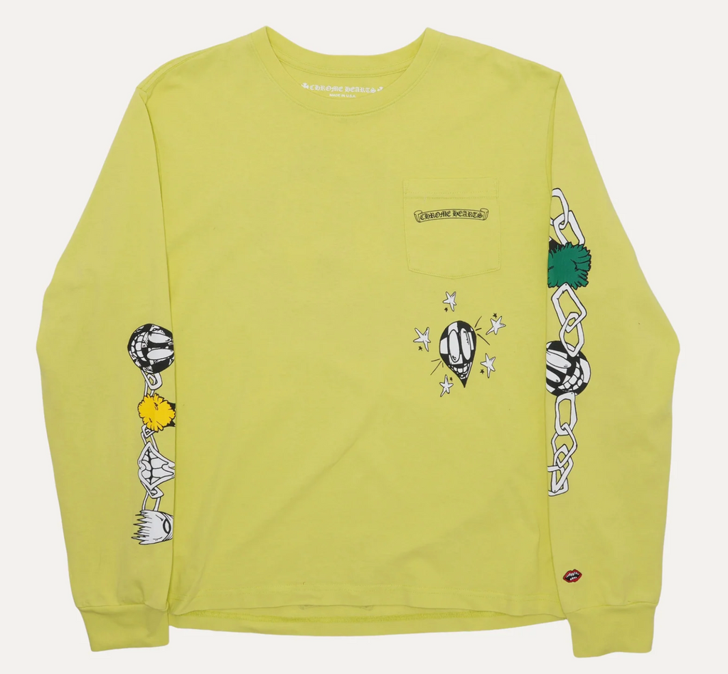 Chrome Hearts Mattyboy Links Long Sleeve lime green