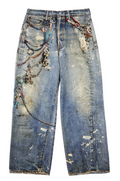Acne Studios Printed wide-leg jeans
