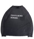 Enfants Riches Deprimes Reconstructed Faded Logo Long Sleeve