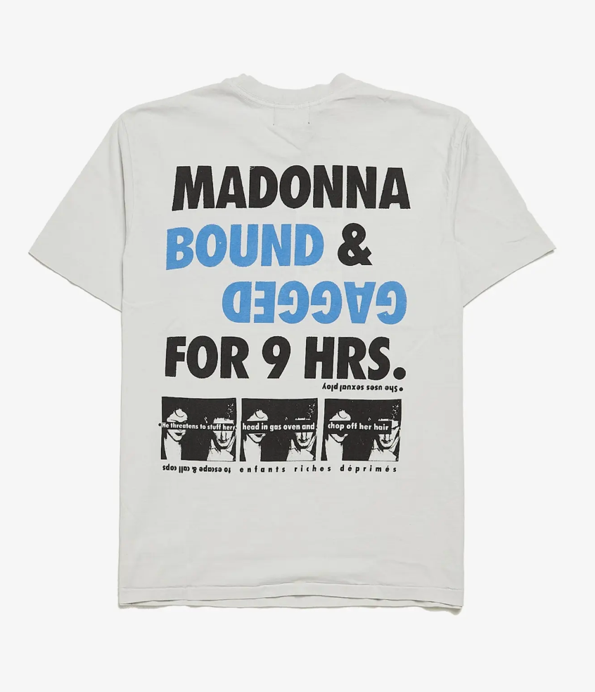 Enfants Riches Deprimes White Madonna Bound Logo Printed T-shirt