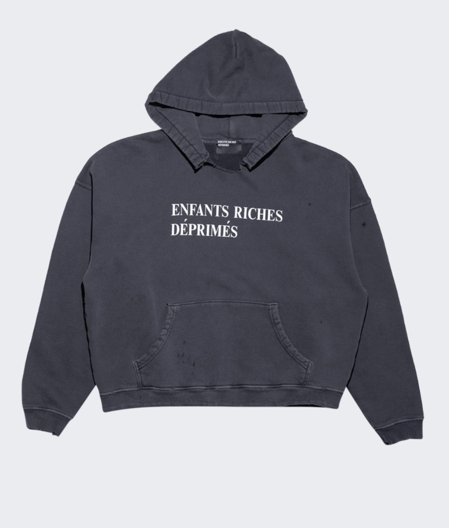 Enfants Riches Deprimes Classic Logo Hoodie Faded
