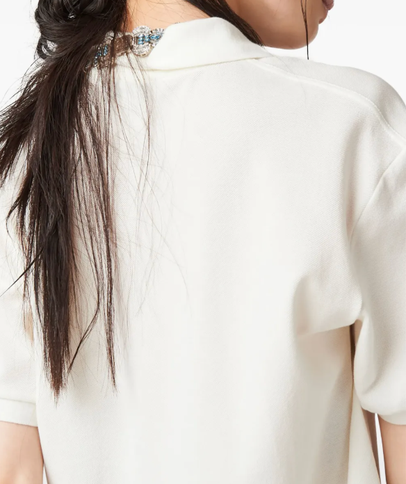 Miu Miu Cotton Piqué Polo Shirt
