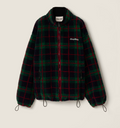 Miu Miu Checked teddy zipper jacket