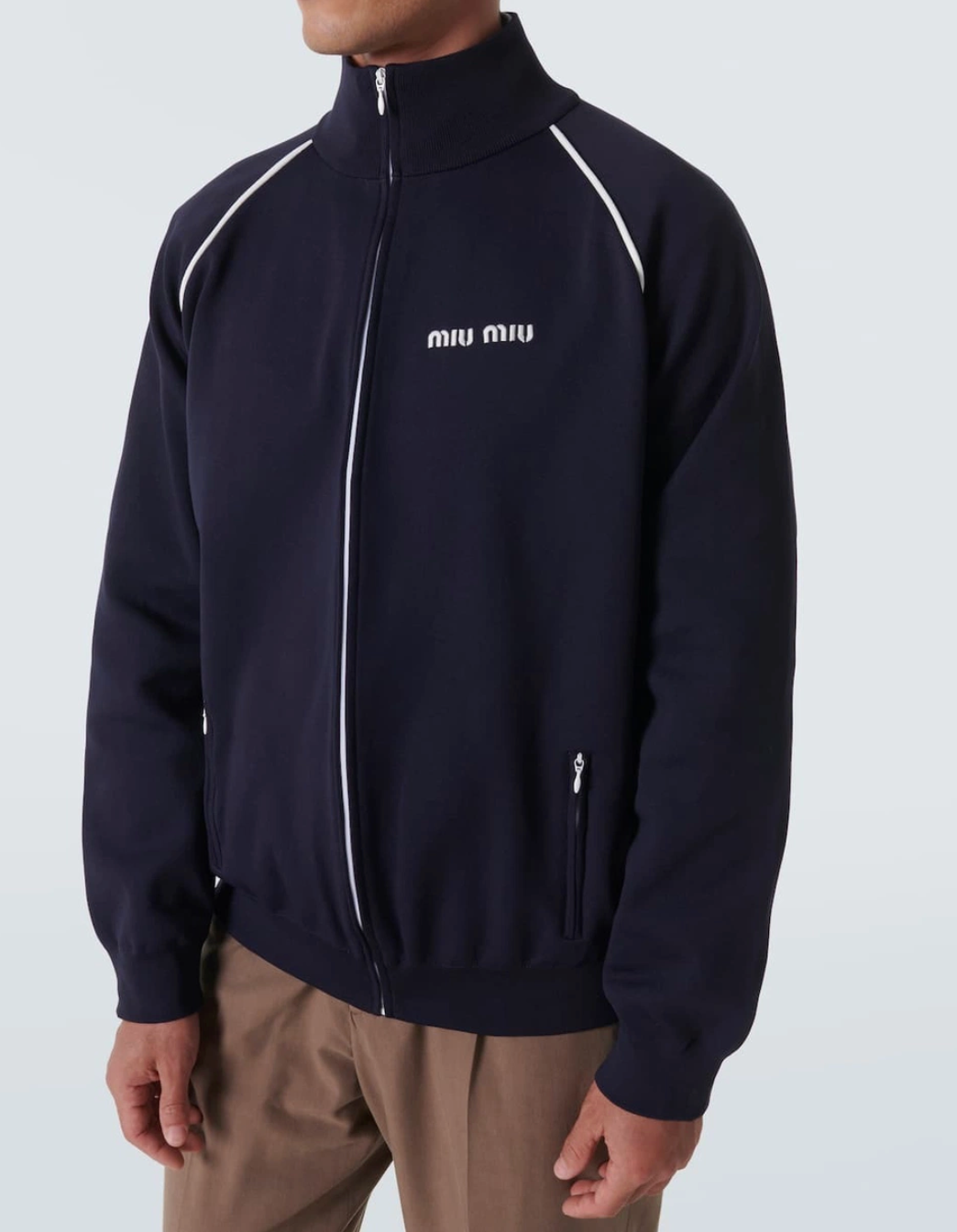 Miu Miu Technical jersey blouson jacket