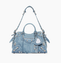 Balenciaga  Neo Cagole City Handbag In Denim