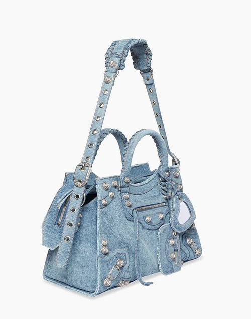 Balenciaga  Neo Cagole City Handbag In Denim