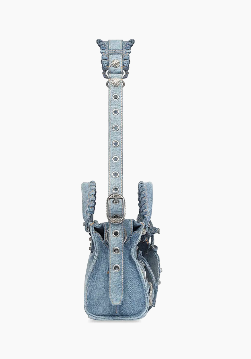 Balenciaga  Neo Cagole City Handbag In Denim