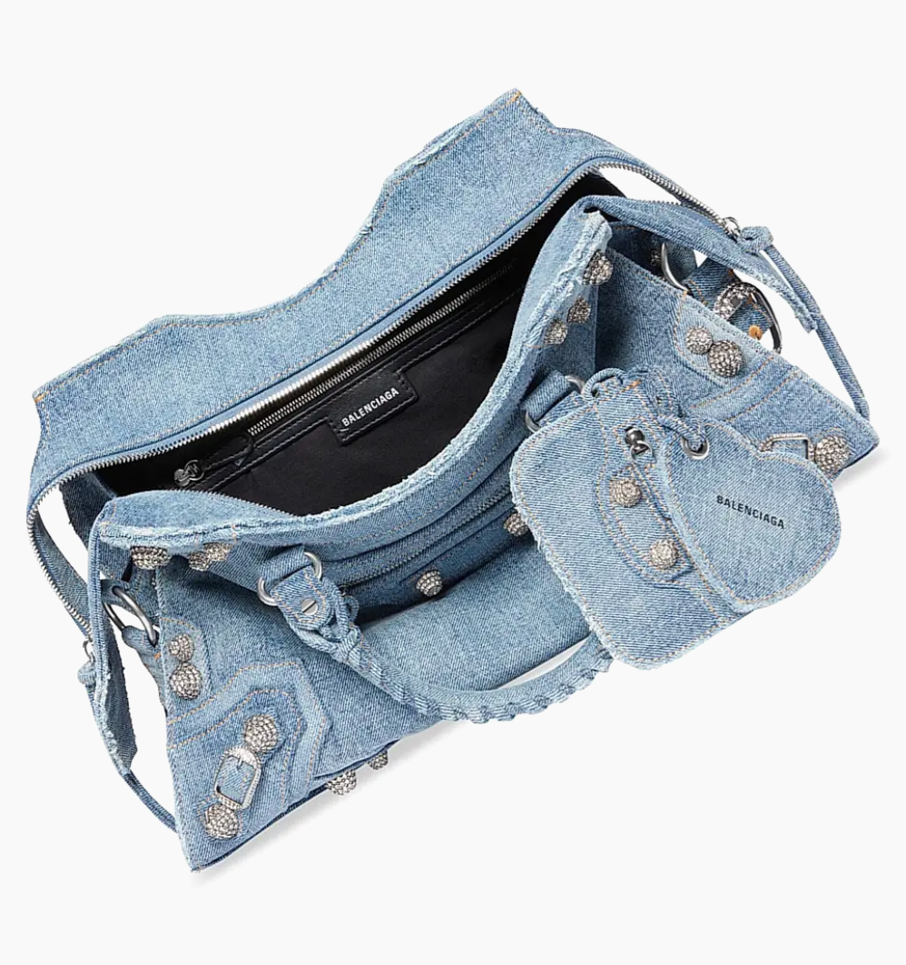 Balenciaga  Neo Cagole City Handbag In Denim