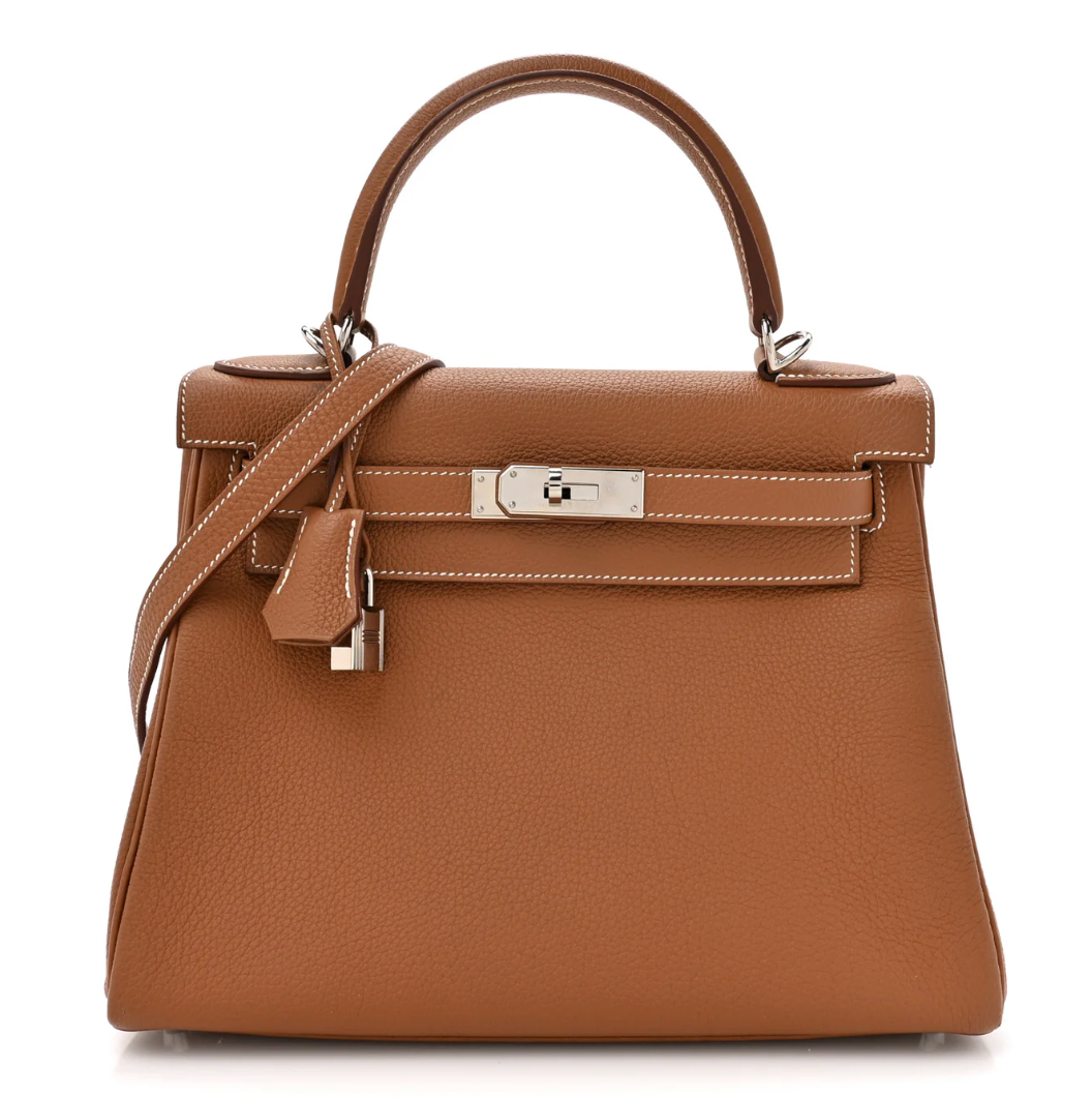 Hermès Gold Kelly Retourne 25 Togo Hardware