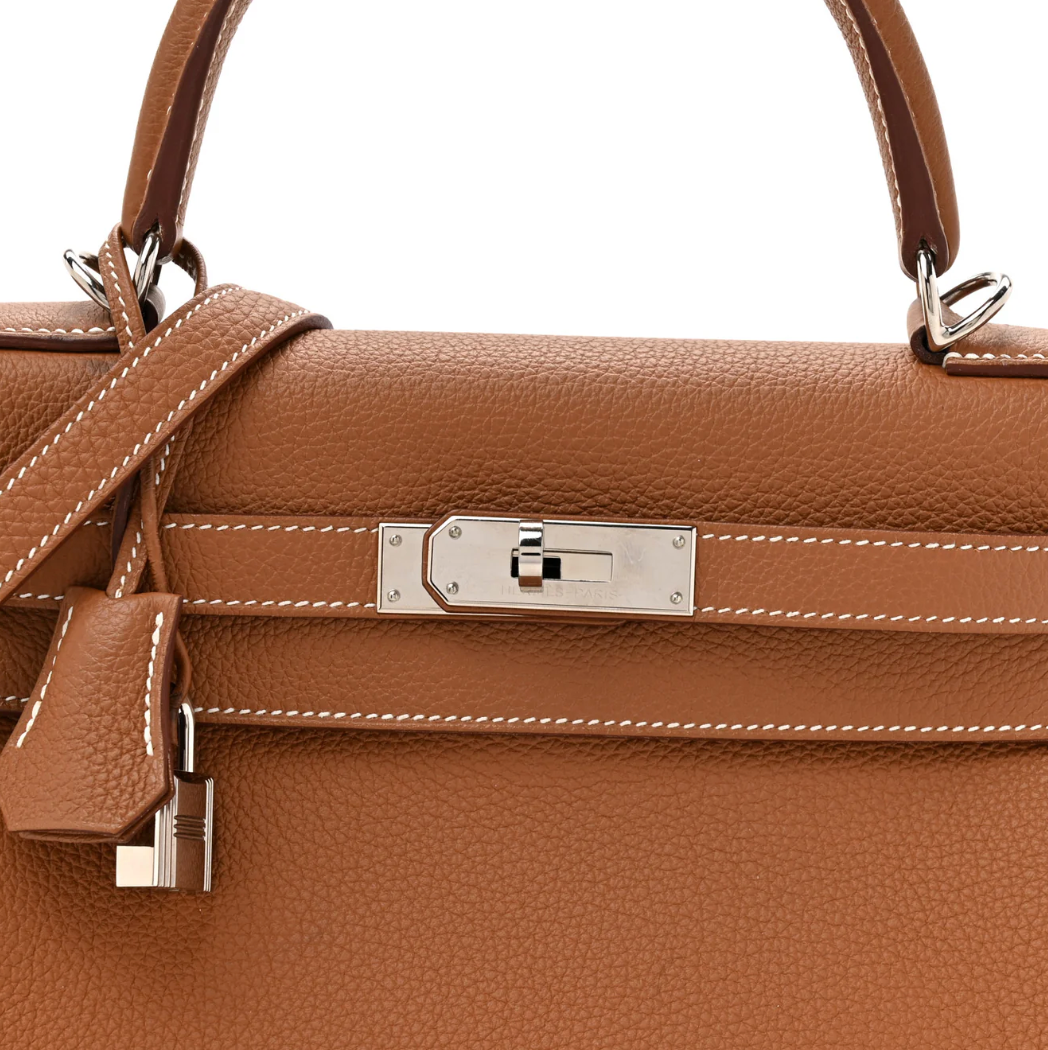Hermès Gold Kelly Retourne 25 Togo Hardware