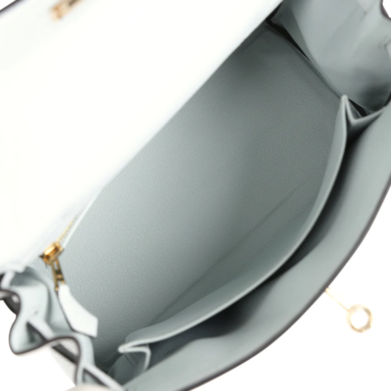 Hermès Kelly Retourne 25 Gris Platine Togo Permabrass Hardware