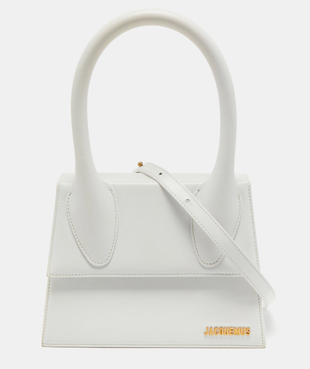 Jacquemus Jacquemus White Leather Le Grand Chiquito Top Handle Bag