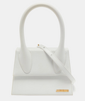 Jacquemus Jacquemus White Leather Le Grand Chiquito Top Handle Bag