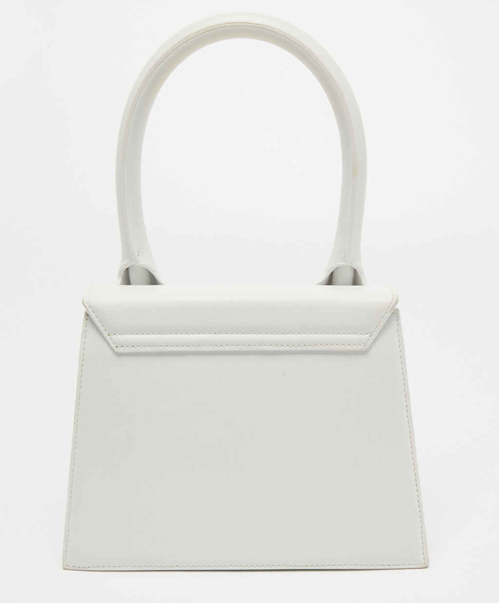 Jacquemus Jacquemus White Leather Le Grand Chiquito Top Handle Bag