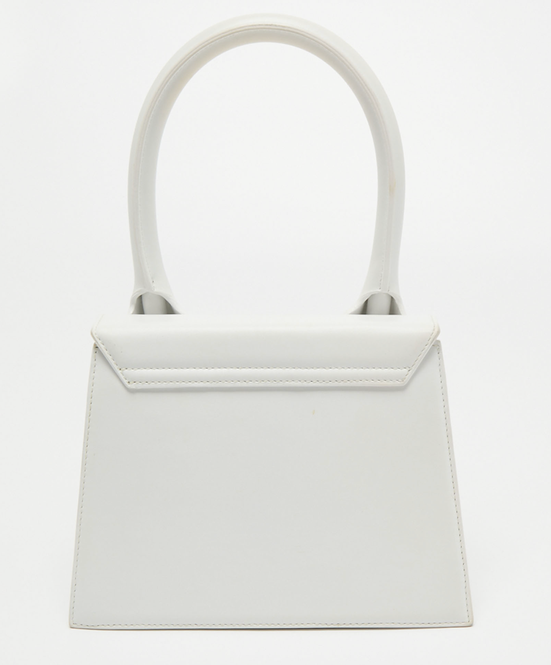 Jacquemus Jacquemus White Leather Le Grand Chiquito Top Handle Bag