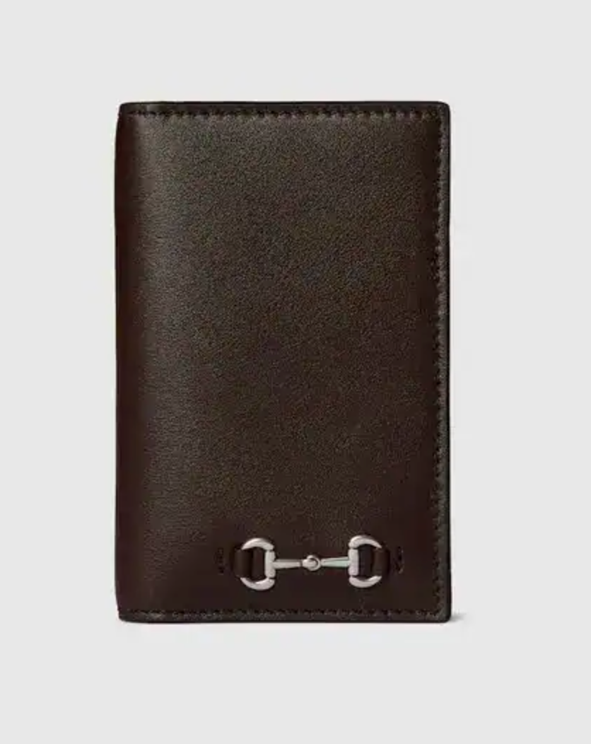Gucci long card case with horsebit