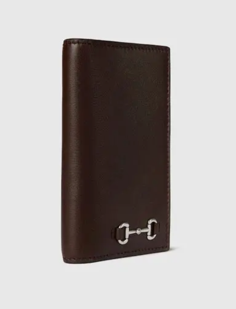 Gucci long card case with horsebit