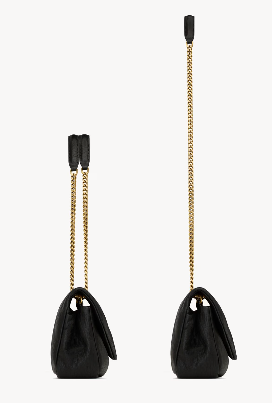 Saint Laurent Calypso medium in grained lambskin