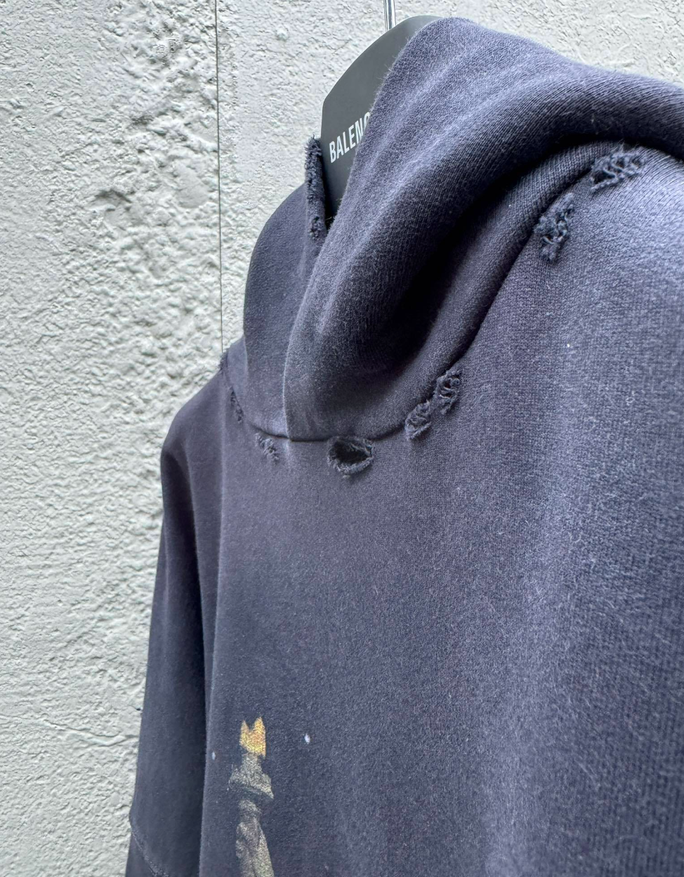 Balenciaga Paris Liberty Hoodie Oversized in Black
