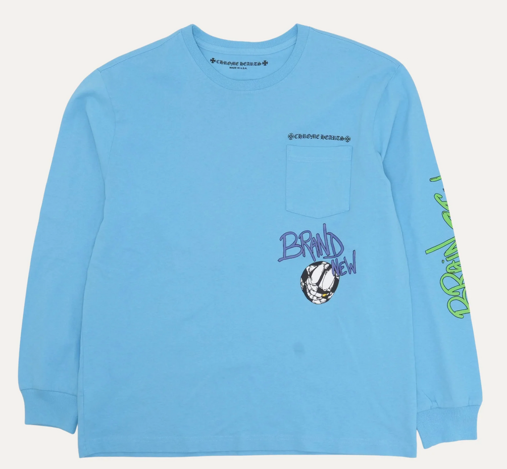 Chrome Hearts x Matty Boy Brain New Long-Sleeve T-Shirt 'Blue'