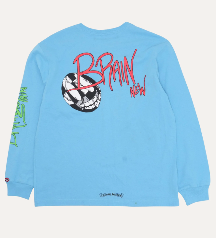 Chrome Hearts x Matty Boy Brain New Long-Sleeve T-Shirt 'Blue'