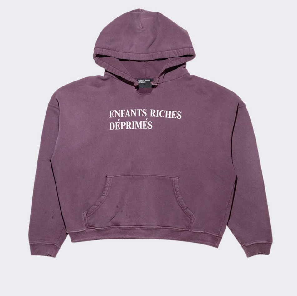 Enfants Riches Deprimes Classic Logo Hoodie Faded